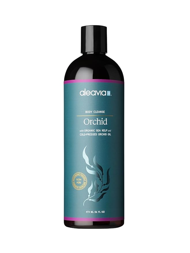 Aleavia Body Cleanse – Organic &amp All-Natural Prebiotic Body Wash with Pure Cold-Pressed Orchid Oil – Nourish Your Skin Microbiome – 16 Oz