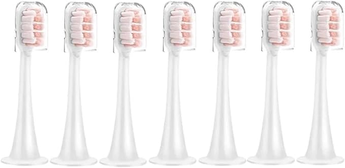14pcs Replacement Brush Heads with Caps Sealed Package Soft Compatible for T300/T500/T700 Toothbrushes(Pink)