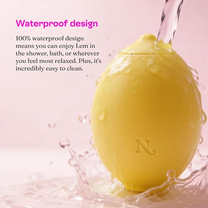 Hello Nancy Lemon Massager Device Rechargeable Handheld Suction Massager with 12 Modes Compact Lemon-Shaped Personal Massager for Wellness Comfort and Relaxation