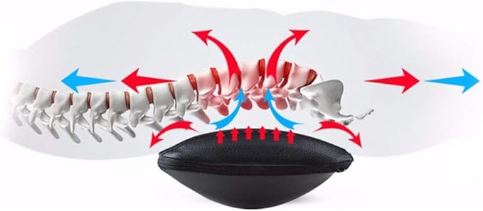 ELQ Manual Inflatable Spine Pain Relief Back Wrist Massage Cushion Lumbar Traction Stretching Device Waist Spine Relax