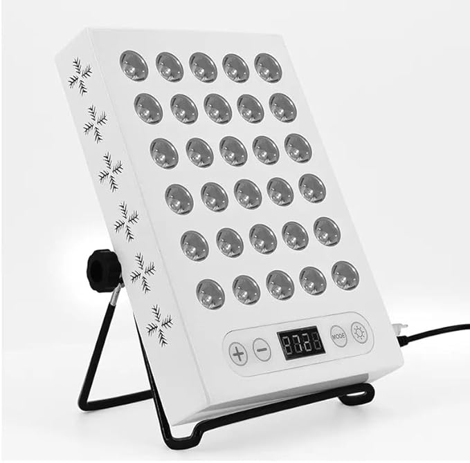 Red &amp Near Infrared Light Panel for Half Body and Targeted Area – Therapy Device 660nm 850nm (150 Watts - 30 LEDs)