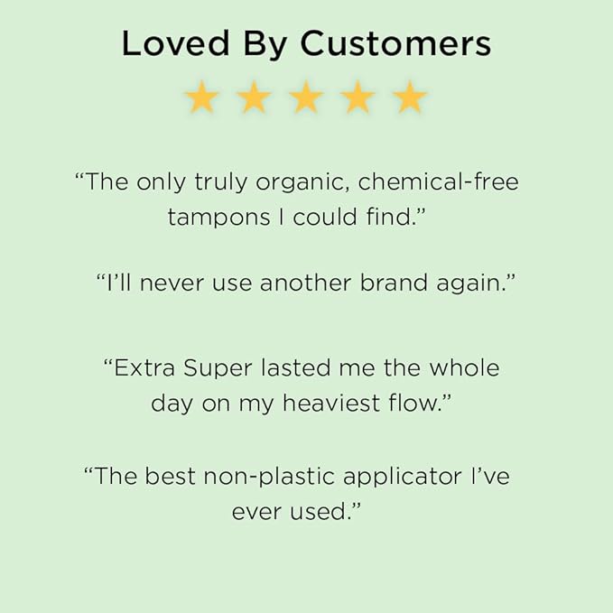 Organic Cotton Tampons &amp Pantyliners Feminine Care Bundle