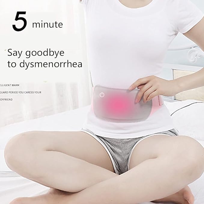 The Rechargeable Warm Palace with hot Water Bottle can Warm The Waist and Stomach Warm The Kidney and Warm The Palace and Relieve The Dysmenorrhea of Girls. (Color : Massage)