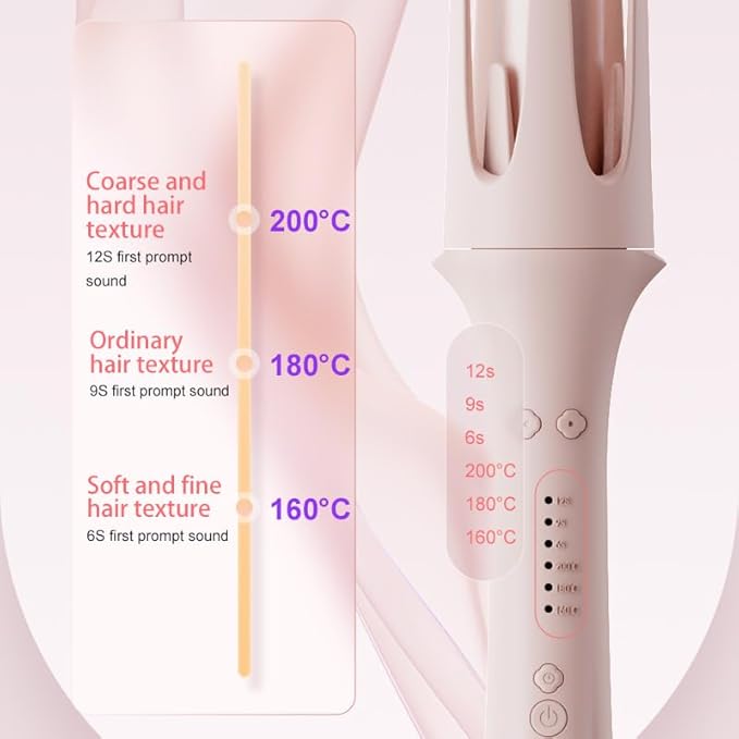 4 in 1 Automatic Curling Iron Set with Interchangeable Barrels(11.21.5) 3 Ionic Beach Waves Portable Hair Curlers &amp 1 Straightener CombAnti-Scald &amp Tangle-Free3 Temp Settings Timer