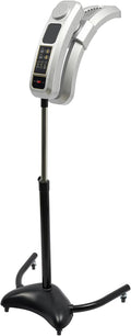 Professional Standing Hair Dryer with 360° Rotation Adjustable Temperature 104-158°F &amp Height 900W Salon Hair Styler for Perming Coloring &amp Hot Oil Treatment (Silver)