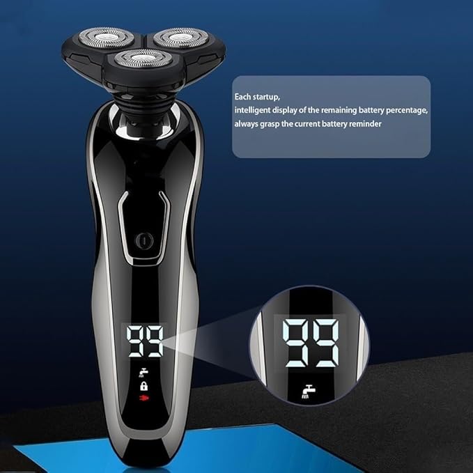 Electric Razor for Men 5 in 1 Electric Razor Electric Shaver Hair Cutting Shaving Machine for Men Clipper Beard Trimmer Rotary Shaver Fast Charging