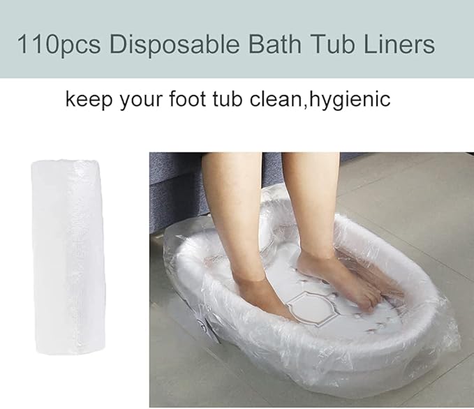 iMeshbean® Upgraded Ion Ionic Detox Foot Bath Aqua Cleanse SPA Machine with Tub &amp 110 pcs Tub Liners