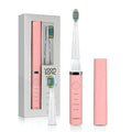 Voom Sonic Pro 3 Rechargeable Electric Battery Powered Toothbrush With Soft Dupont Nylon Bristle Dentist Recommended Portable Oral Care 2-Minute Timer 3 Adjustable Speeds Lightweight Design Pink