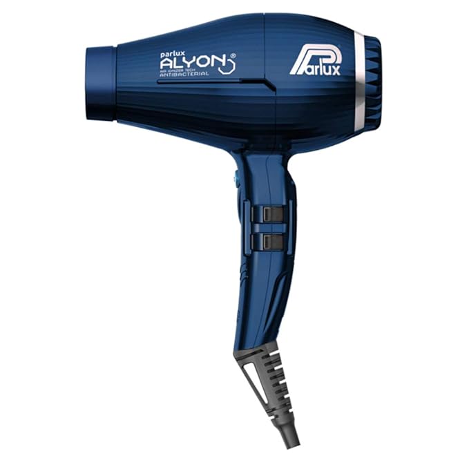Parlux Alyon Night Blue Hair Dryer with Miracle Detangling Brush Medium Size Nylon &amp Boar Bristles for All Hair Types – Blush Pink