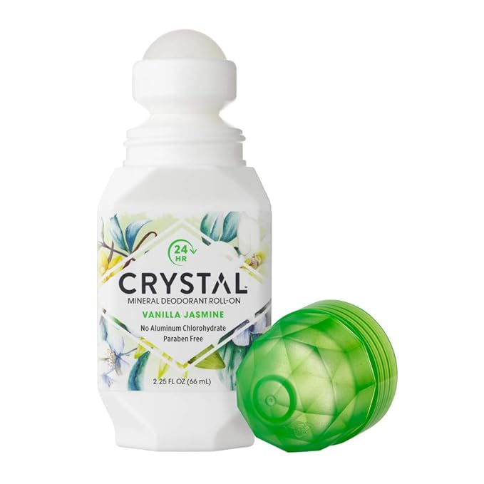 Crystal Mineral Deodorant Roll-On Vanilla Jasmine 2.25 oz (Pack of 4)