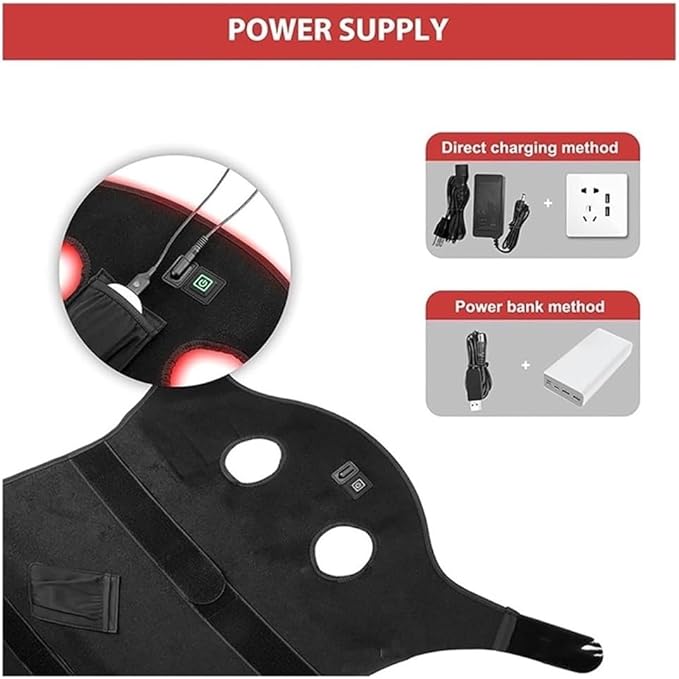 Wearable Horses Infrared Light Therapy Device Red Light Therapy Belts for Horse Back Belly Thigh Calf Maintain and Treat Soft Tissue Injuries Pain-Relief(1pcs)