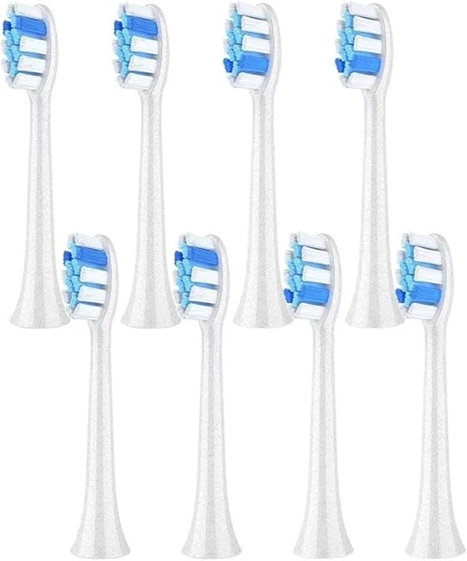 P11 T9 P80 Electric Toothbrush Heads Compatible with Toothbrush4/8/16pcs(8WHITE)