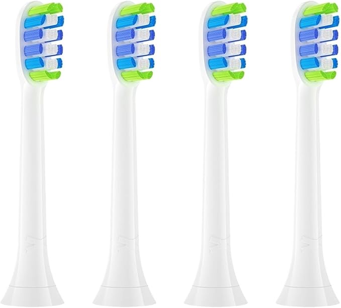5Models Electric Toothbrush Head Compatible with HX5/HX6/HX7/HX8HX9 Series Models(Green)