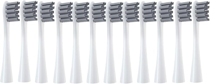 4/12PCSCompatible for Oclean Toothbrush Head for X/X Pro/Z1/F1/One/Air 2/SE Electric Sonic(12PCS-Gray)