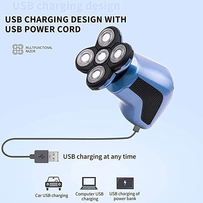 Electric Shavers for Men Bald Head Shaver Mens Electric Razors for Shaving Rechargeable Cordless Wet/More accurately Read and fit Your face and Neck