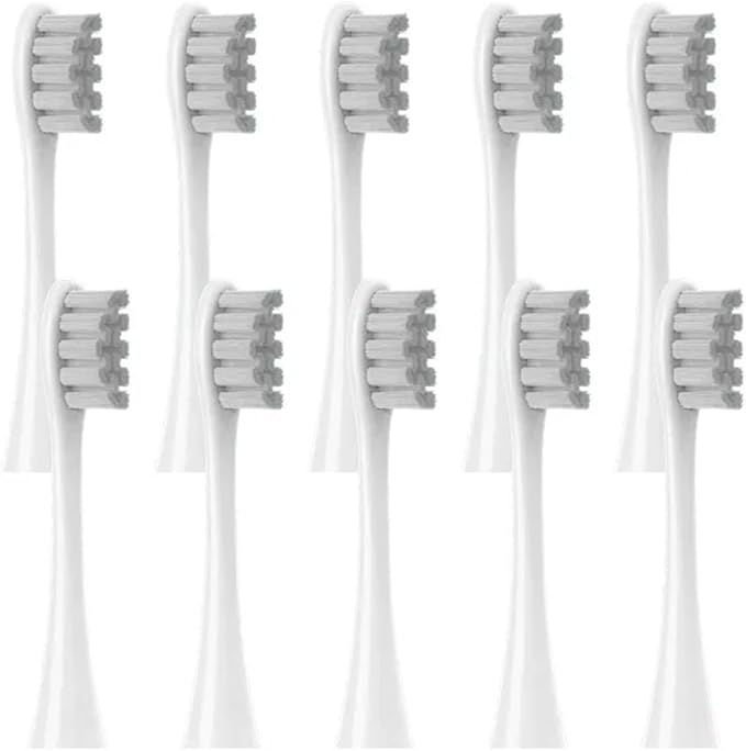10PCS Vacuum Sealed Packed Replacement Brush HeadsCompatibility for Oclean X PRO/ Z1/ F1/ One/Air 2 /SE Soft Deep Cleaning(10pcs Grey)