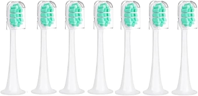 Compatible for T300/T500/T700 Replacement Brush Heads with Caps Sealed Package Soft Toothbrushes14 Pcs(Green)