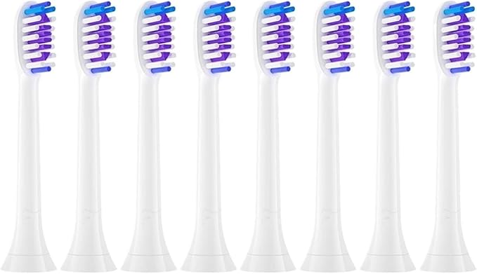 Replacement Brush Heads Compatible with HX3/HX6/HX9 Series Electric Toothbrush HX6064(4pcs)