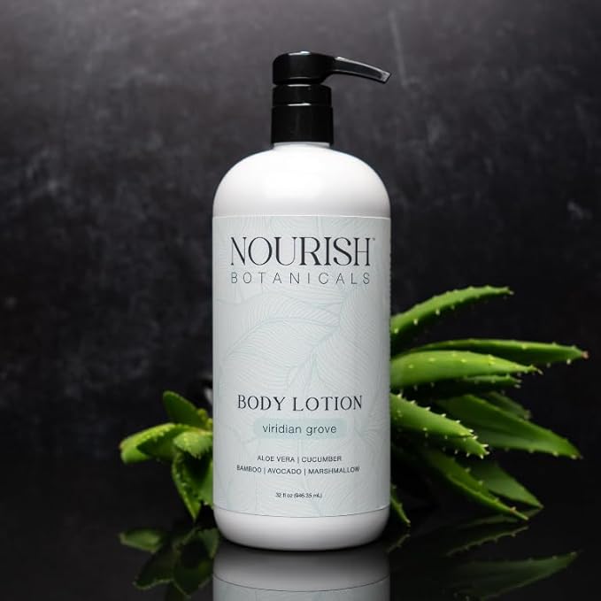 Rustic Strength Nourish Botanicals Aloe Vera Body Wash Viridian Grove 16 oz