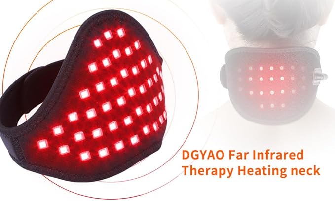 Infrared &amp Red Light Therapy Device for Neck Pain Relief LED Light 660nm &amp 800nm Therapy Wrap Flexible Wearable Wrap for Joints Muscle Pain Relief