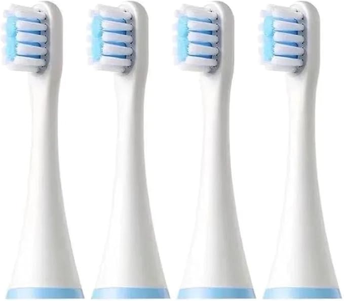 Replacement Toothbrush Heads Compatible for SOOCAS C1/MITU MES801/KAISHU/DR.BEI A7 Kids Electric Children Soft Nozzle(4PCS)
