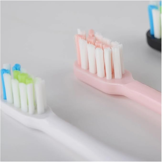 Replacement Brush HeadsCompatible for SOOCAS X3U/X3Pro/X5/V1/D2/D3 6/12pcs Bristle Heads Electric Toothbrush(SHUSHI-BK-6PCS)
