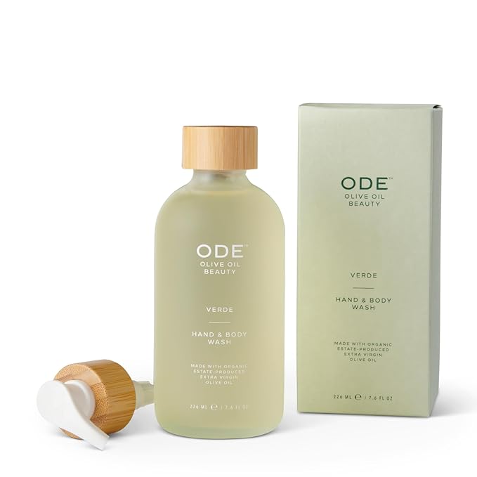 McEvoy Ranch Verde Hand &amp Body Wash (2-pack) by ODE Olive Oil Beauty Organic EVOO California Made Nourishing Foaming Wash