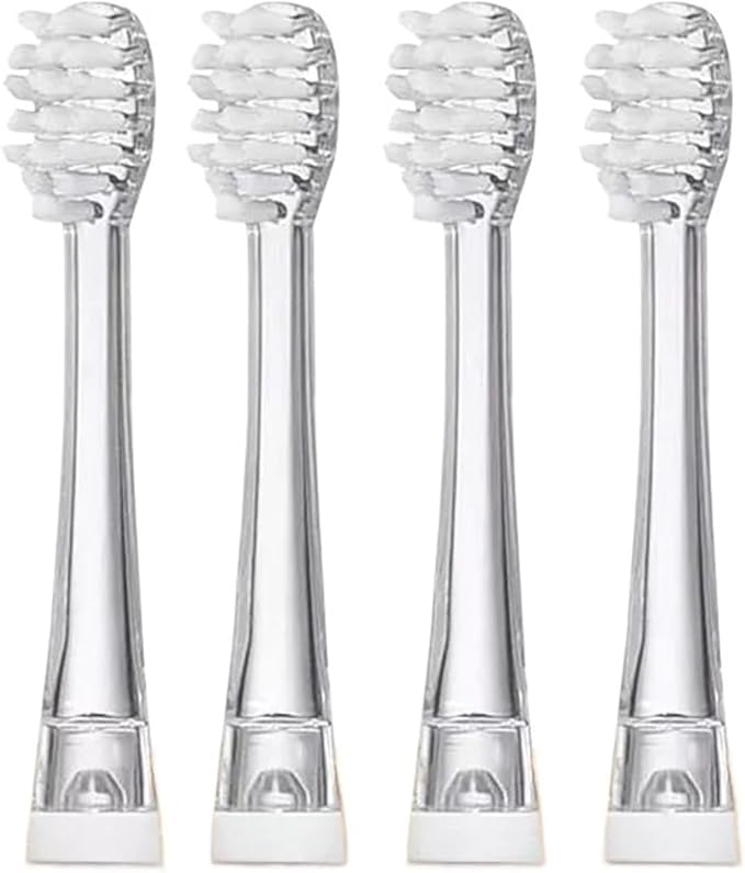 4/8pcs Compatible for Seago SG977/EK6/EK7 Kids Electric Toothbrush Replacement Heads Bristle Nozzles(White B)