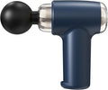 Portable Mini Massage Gun Handheld Deep Tissue Massager with Wrist Strap Cordless Lightweight Small Rechargeable Navy Blue