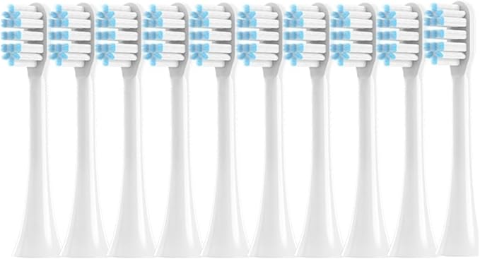 10PCS Replacement Toothbrushes HeadCompatible for SOOCAS X3/X3 Pro/X1/V1/V2/D3/X3U/X5(10White)