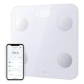 Wyze Scale S Scale for Body Weight Digital Bathroom Scale for Body Fat BMI Muscle Heart Rate Body Composition Analyzer with App Batteries Included Bluetooth 400 lb White