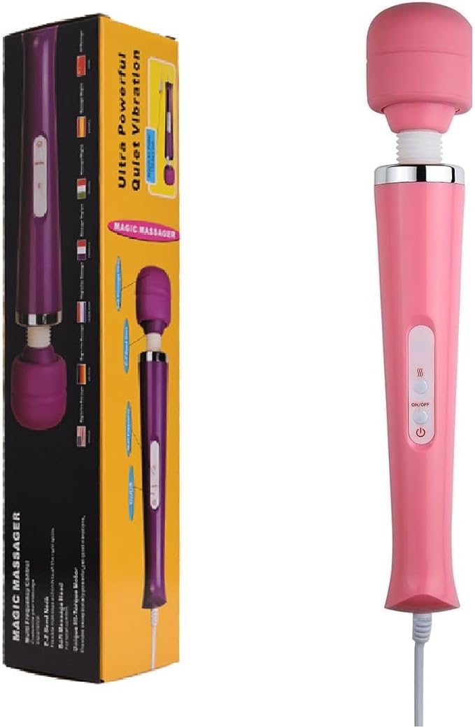 Handheld Tools Power Electric Foot Neck Back Hand Leg Arm Muscle Aches for Women Men Massage Therapy Pain Relief Deep Tissue Toy (Pink Big Massager)