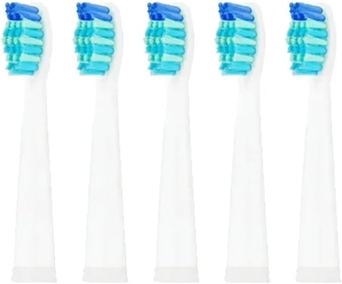 2/5/10Pcs Electric Toothbrush Replacement Heads Compatible for SEAGO/Fairywill SG/FW 910/507/958/515/949/575/551(5pcs White)