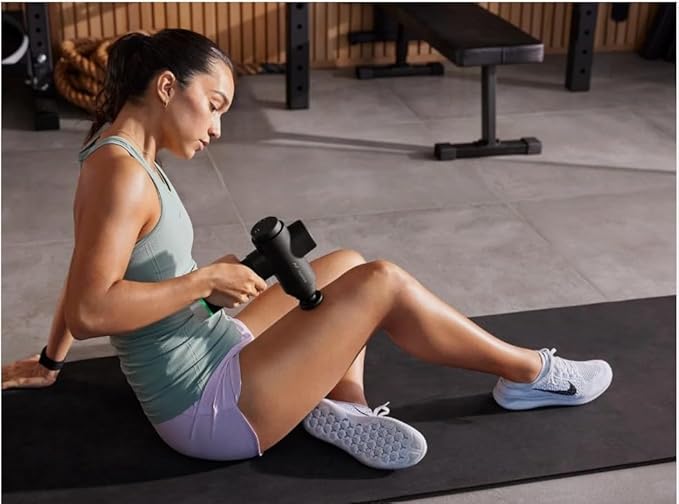 Hyperice Hypervolt 2 Pro - Featuring Quiet Glide Technology - Handheld Percussion Massage Gun - 5 Speeds 5 Interchangeable Heads - Helps Relieve Sore Muscles and Stiffness