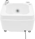 Acrylic Massage Foot Bath Portable Foot Spa Tub with Practical Hand Shower + 4 Wheels Bottom Raised Massage Point &amp Adjustable Hot and Cold Water for Salons Homes. (Style 2)