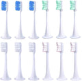 Compatible for 12pcs T300/500 Replacement Brush Heads Toothbrush Soft Bristle Suitable Nozzles(12pcs 4colors)
