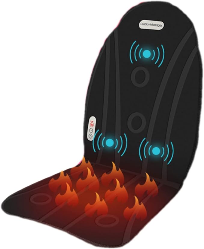 Back and Neck Massager Heated Full Body Electric Massage Cushion Chair Massager for Back Driver Seat Office Chair