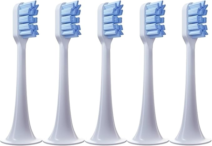 5 PCS Replacement Toothbrush Heads for Xiaomi T300 T500 Sonic Electric Teeth Brush Soft Teethbrush Nozzles(5 Blue)