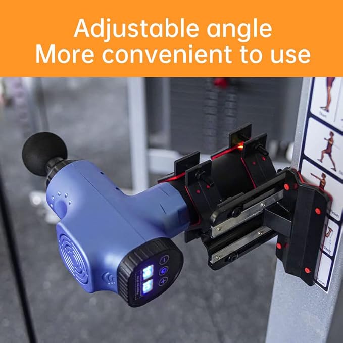 Hand-Free Massage Gun Holder for Back Percussive Muscle Massage Gun Mount for Self-Massage Compatible with Most Massage Guns for Hard to Reach Areas Mechanical Structure adapts to Most venues