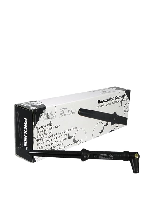 Twister Curling Wand Black 25-18mm