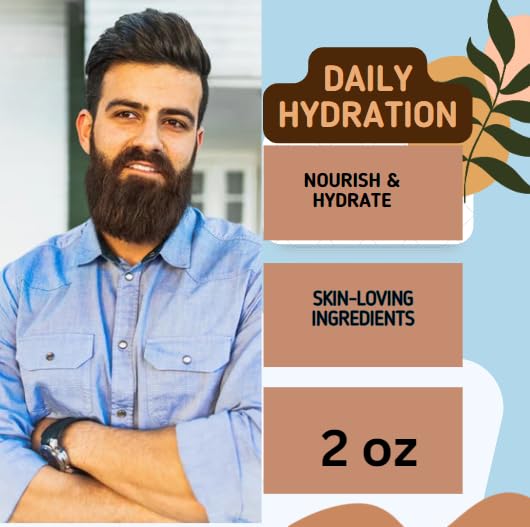 Made in USA Beard Balm for Men-Sandalwood &amp Patchouli Scent-Mustache Wax Conditioner and Moisturizer-Rich Nutrients Beeswax Jojoba Coconut Oil &amp Pinon Pine Resin-Beard Wax for Men for Groomi
