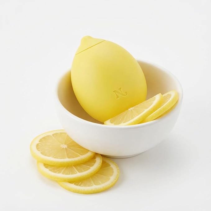 Hello Nancy Lemon Massager Device Rechargeable Handheld Suction Massager with 12 Modes Compact Lemon-Shaped Personal Massager for Wellness Comfort and Relaxation