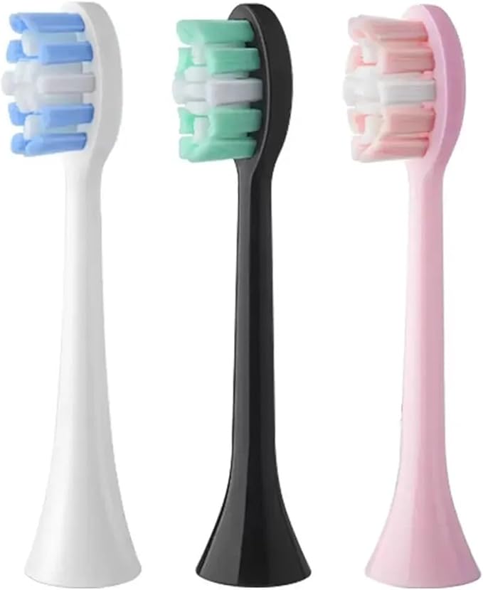 Replacement Toothbrush Head Compatible for BOMIDI TX5 Electric Soft Bristles Nozzles(4PCS White)