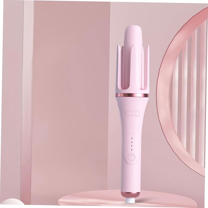 Automatic Curling Iron Wand Handheld Hair Curler with Temperature Fast Heating for Effortless Curls Safe Material for Styles US Plug