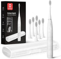Oclean Electric Toothbrush for Adults 150 Days Battery Life Electric Toothbrush USB Rechargeable Sonic Travel Toothbrush with 6 Brush Heads &amp Travel Case 5 Modes and Smart Timer