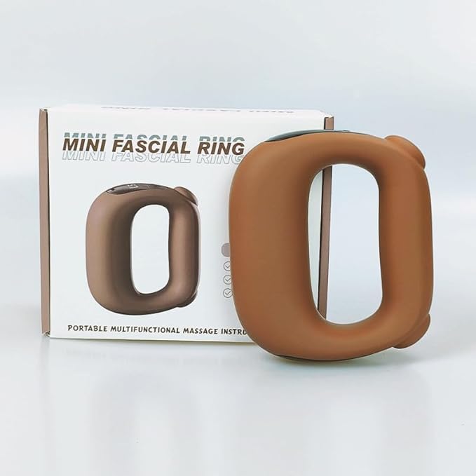 Mini Fascial Massage Ring Portable Electric Vibration Massager with Heating Ergonomic Body Shaping Device for Muscle Relief &amp Recovery Hands-Free Massager for Arms Legs Waist &amp Abdomen