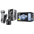 Braun Electric Razor for Men Waterproof Foil Shaver Series 9 Pro 9477cc Wet &amp Dry Shave with Portable Charging Case ProLift Beard Trimmer with Clean &amp Renew Refill Cartridges 6 Count Pa