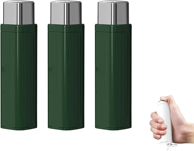 Portable Floss Dispenser Automatic Dental Floss Picks CaseAutomatic Dental Floss Pick Case Refillable Travel Organizer for Home Travel &amp Dating (Green 3pcs)