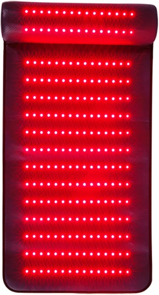 Infrared Red Light Therapy Red Light Therapy Mat with Neck Support 660nm&amp850nm NIR Deep Wavelength Blanket Pad for Back Belly Knee Shoulder HIPS Body Pain Relief