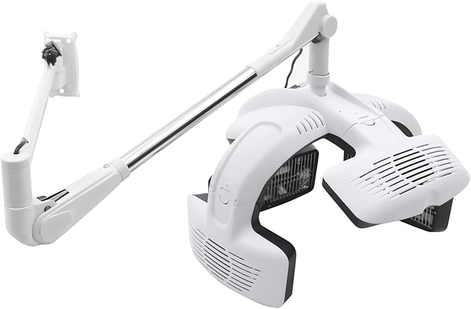 1500W Wall Mounted Hairdressing Dryer Orbiting Rotating Hair Processor with Timer Temperature Adjustable 30°C-80°C/86°F-176 ℉ for Perming Beauty Salon Spa Home Professional